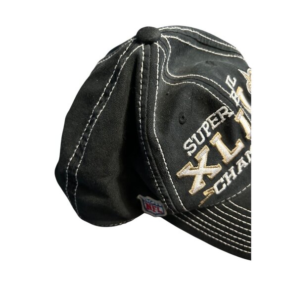 Reebok NFL New Orleans Saints Super Bowl XLIV Champions Cap Football - Picture 3 of 5